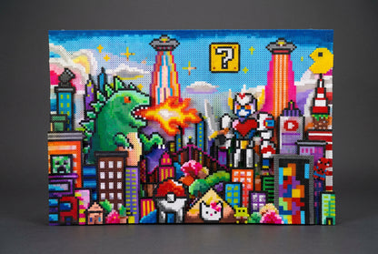 30.000 Bügelperlen Kunstwerk | Das Original aus meinem YouTube-Video