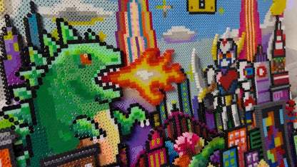 30.000 Bügelperlen Kunstwerk | Das Original aus meinem YouTube-Video