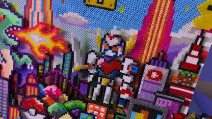30.000 Bügelperlen Kunstwerk | Das Original aus meinem YouTube-Video